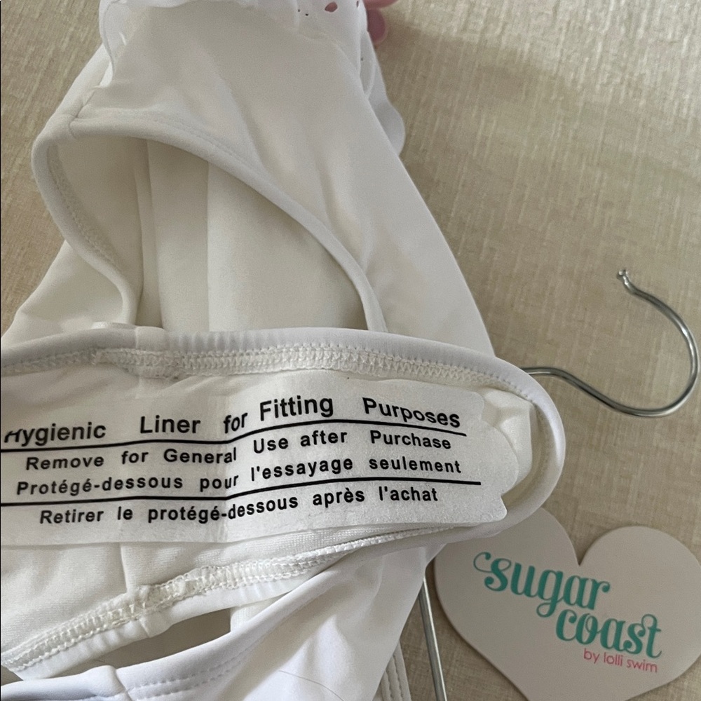 White Ruffled Bikini Bottom - Picture 10 of 10